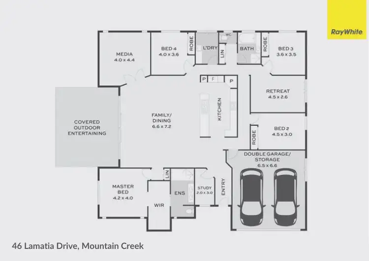 Floorplan of Homely house listing, 46 Lamatia Drive, Mountain Creek QLD 4557