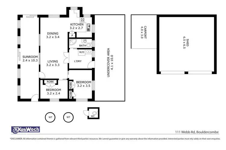 Floorplan of Homely house listing, 111 Webb Road, Bouldercombe QLD 4702