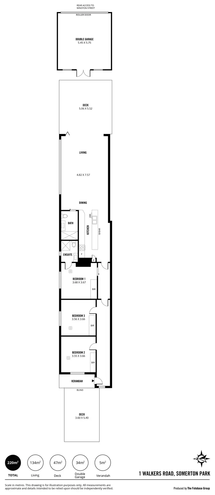 Floorplan of Homely house listing, 1 Walkers Road, Somerton Park SA 5044