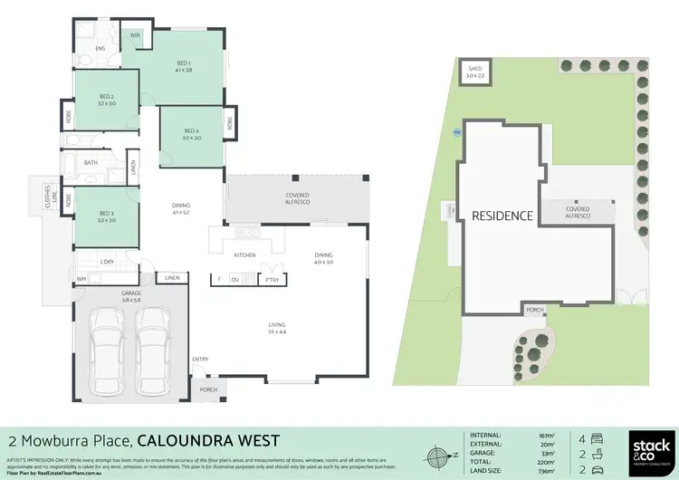 Floorplan of Homely house listing, 2 Mowburra Place, Caloundra West QLD 4551