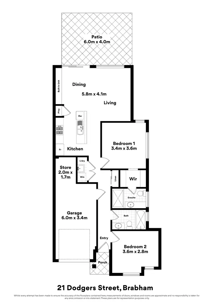 Floorplan of Homely house listing, 21 Dodgers Street, Brabham WA 6055