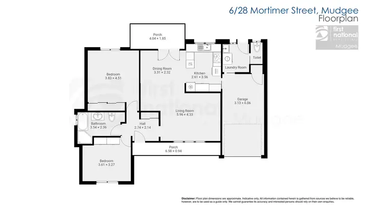 Floorplan of Homely unit listing, 6/28 Mortimer Street, Mudgee NSW 2850