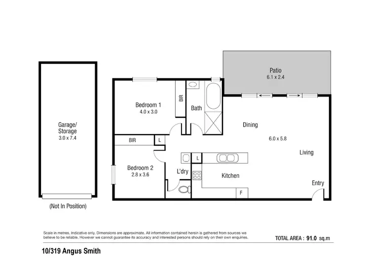 Floorplan of Homely apartment listing, 10/319 Angus Smith Drive, Douglas QLD 4814