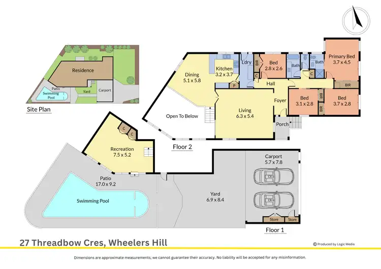 Floorplan of Homely house listing, 27 Threadbow Crescent, Wheelers Hill VIC 3150