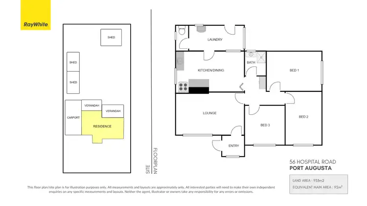 Floorplan of Homely house listing, 56 Hospital Road, Port Augusta SA 5700