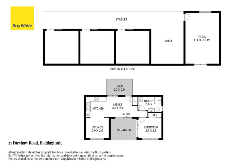 Floorplan of Homely unit listing, 21 Forshaw Road, Baddaginnie VIC 3670
