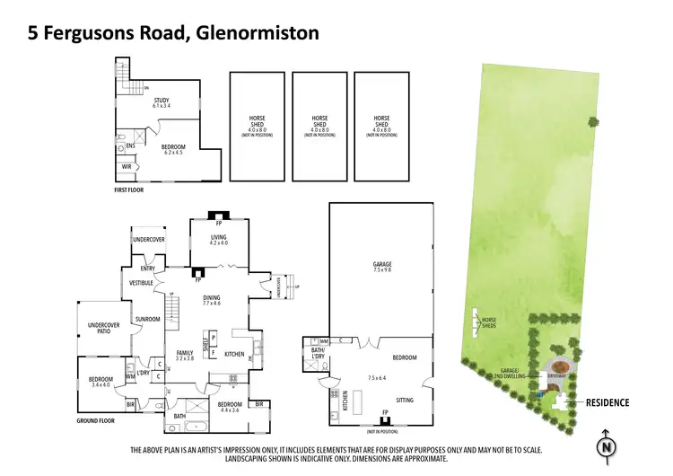 Floorplan of Homely house listing, 5 Fergusons Road, Glenormiston North VIC 3265