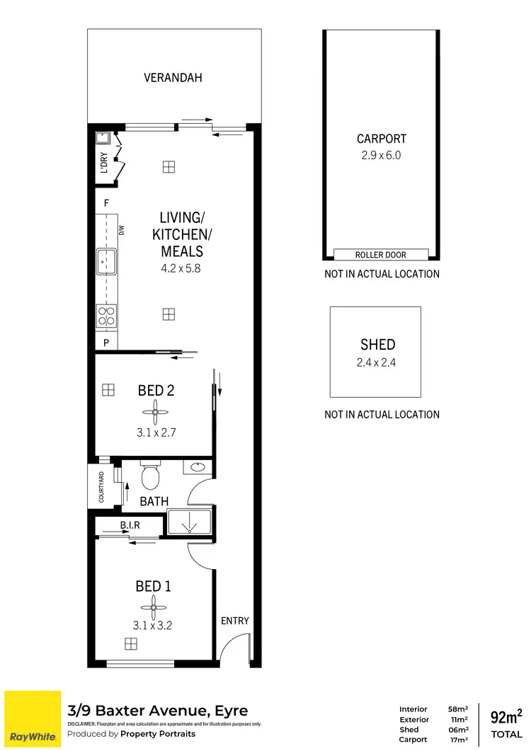 Floorplan of Homely house listing, 3/9 Baxter Avenue, Eyre SA 5121