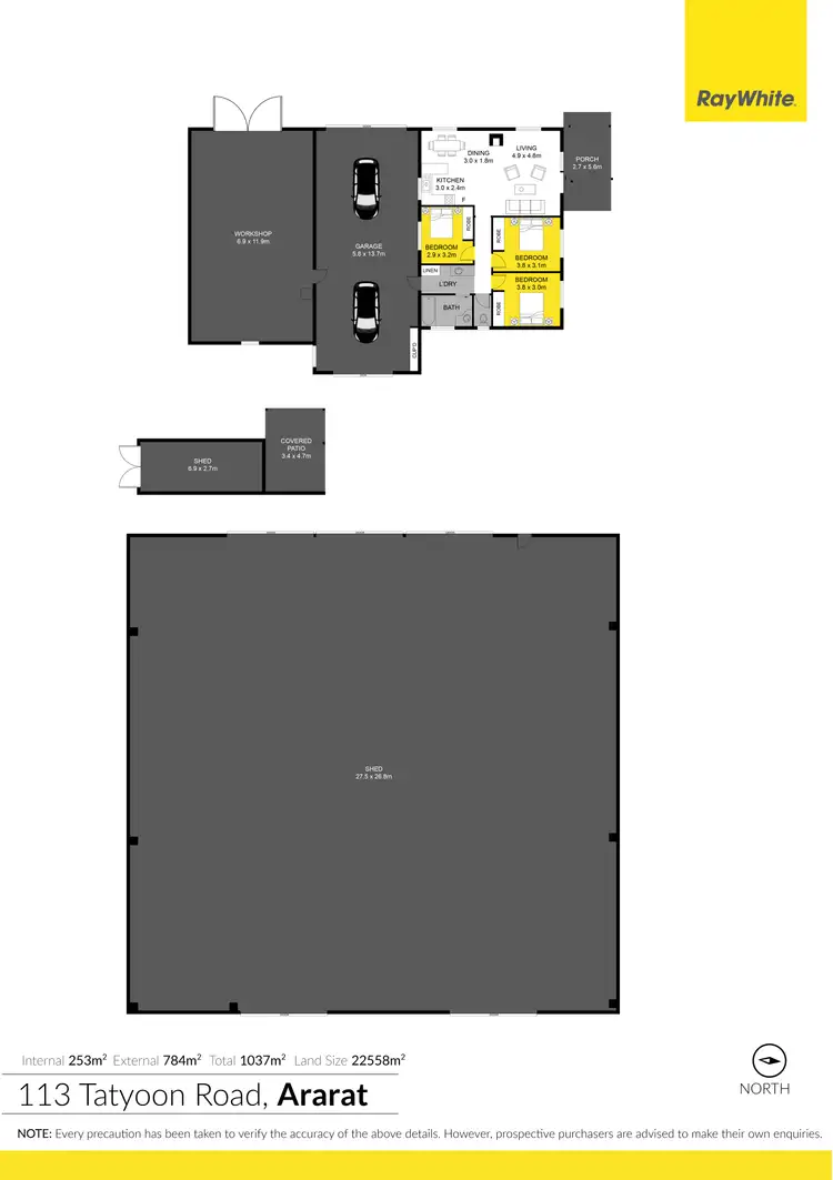 Floorplan of Homely house listing, 113 Tatyoon Road, Ararat VIC 3377