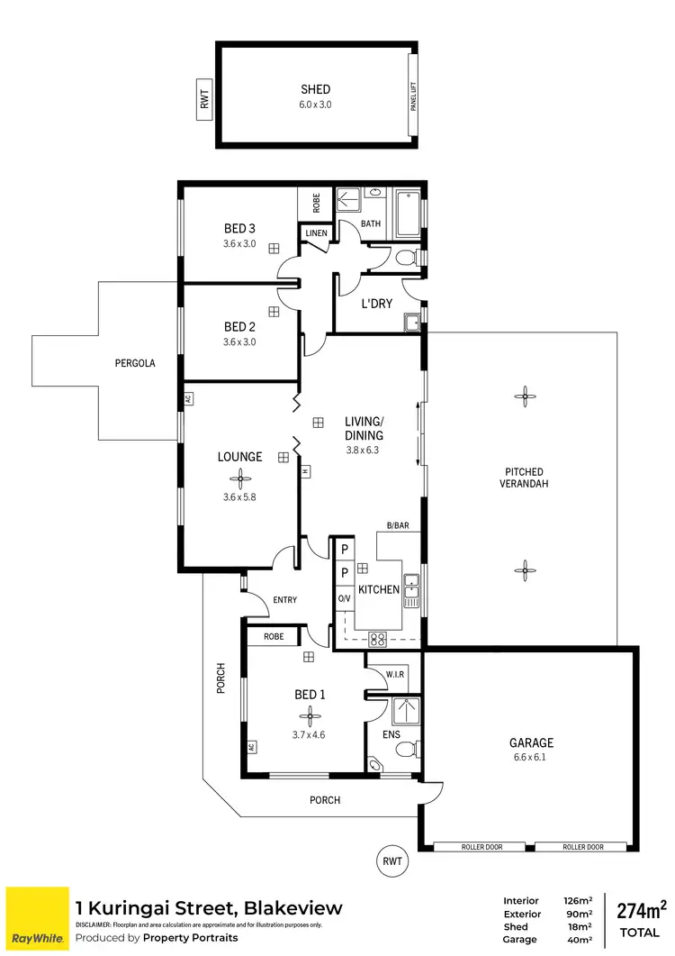 Floorplan of Homely house listing, 1 Kuringai Street, Blakeview SA 5114