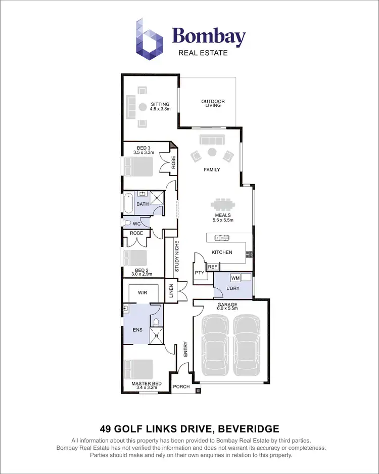 Floorplan of Homely house listing, 49 Golf Links Drive, Beveridge VIC 3753