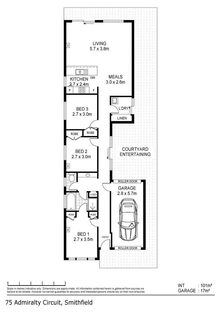 Floorplan of Homely house listing, 75 Admiralty Circuit, Smithfield SA 5114