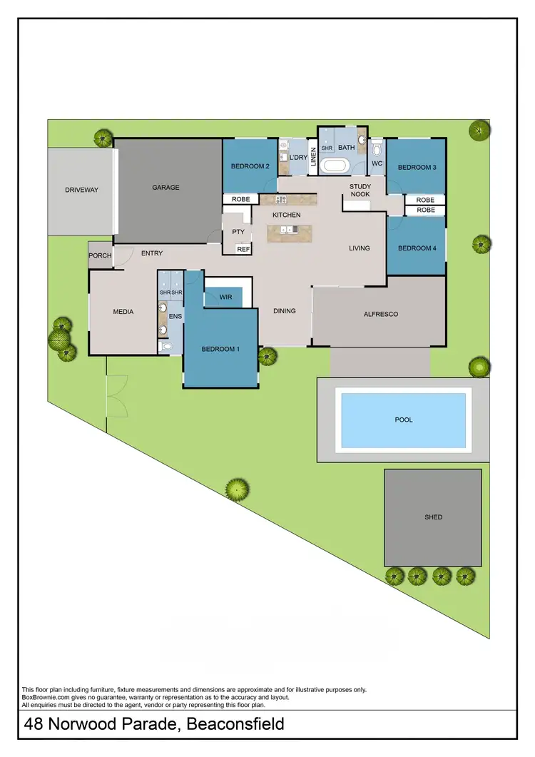 Floorplan of Homely house listing, 48 Norwood Parade, Beaconsfield QLD 4740