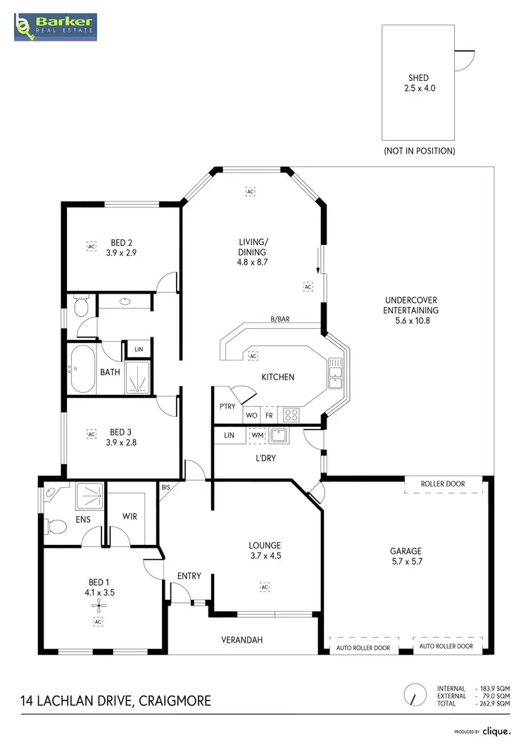 Floorplan of Homely house listing, 14 Lachlan Drive, Craigmore SA 5114