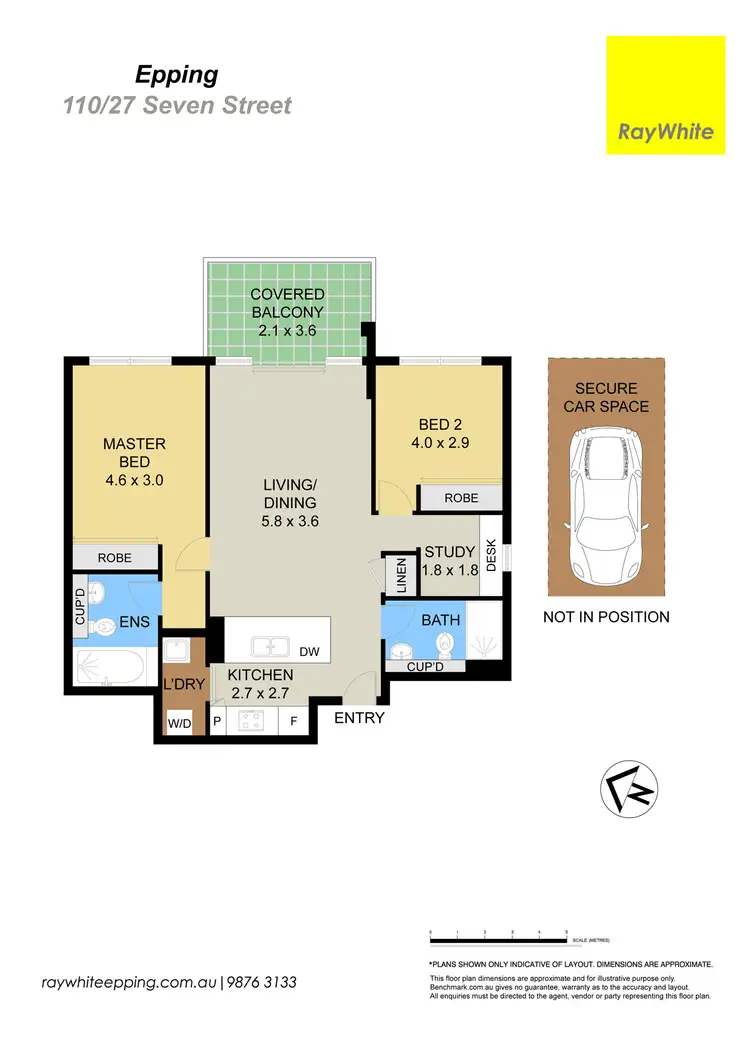 Floorplan of Homely apartment listing, 110/27 Seven Street, Epping NSW 2121