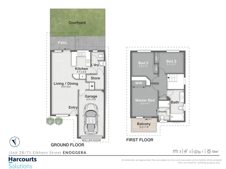 Floorplan of Homely townhouse listing, 28/71 Elkhorn Street, Enoggera QLD 4051