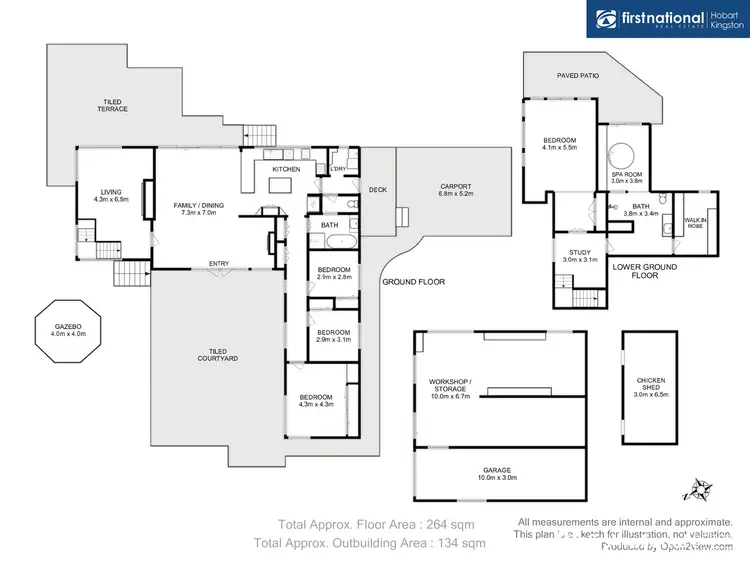 Floorplan of Homely house listing, 238 Tinderbox Road, Tinderbox TAS 7054