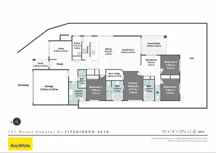 Floorplan of Homely house listing, 131 Mount Kaputar Avenue, Fitzgibbon QLD 4018