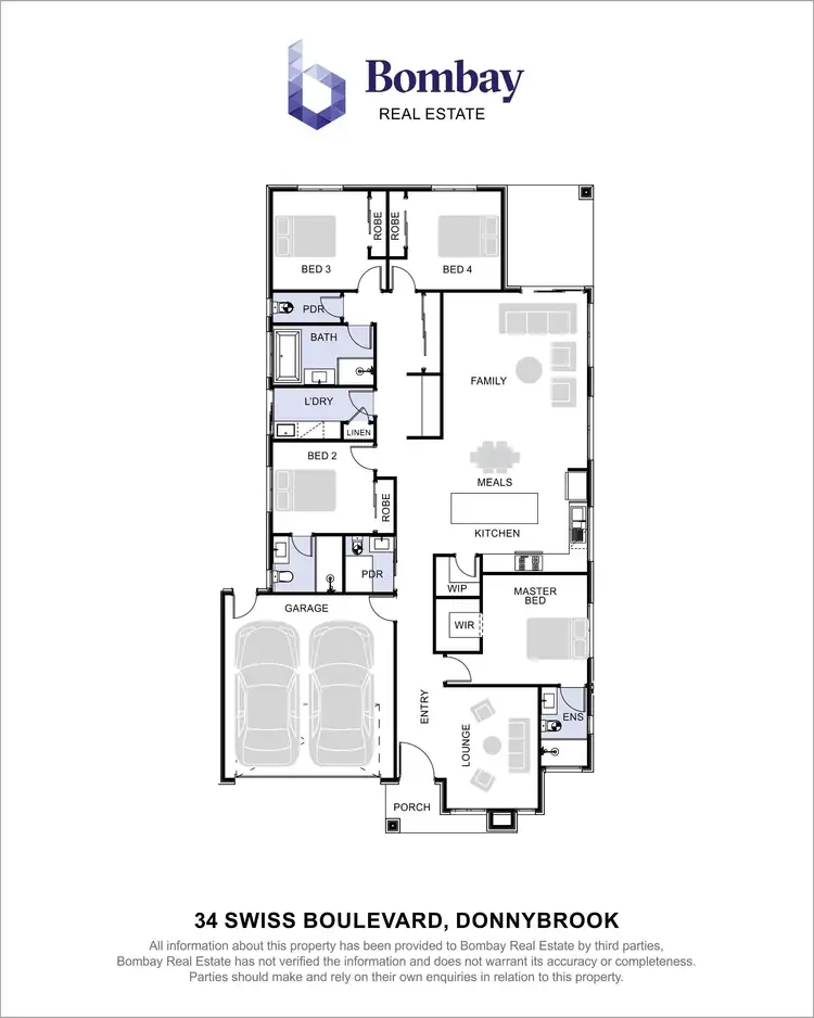 Floorplan of Homely house listing, 34 Swiss Boulevard, Donnybrook VIC 3064