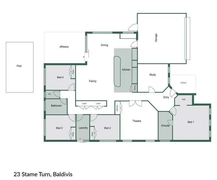 Floorplan of Homely house listing, 23 Stame Turn, Baldivis WA 6171
