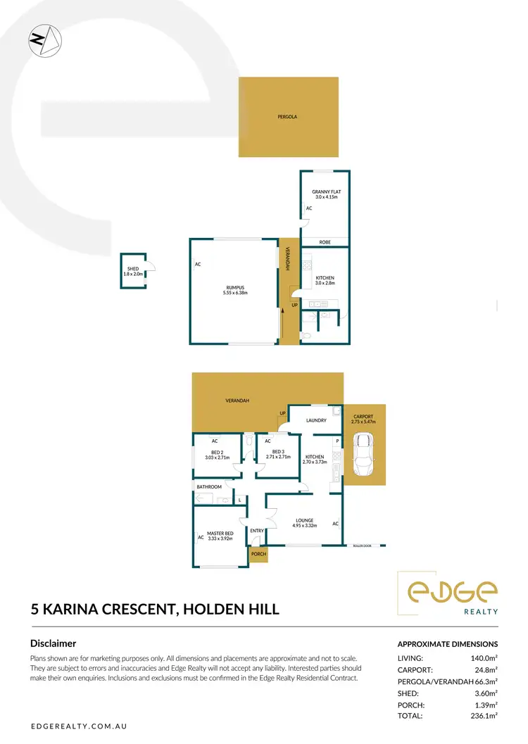 Floorplan of Homely house listing, 5 Karina Crescent, Holden Hill SA 5088