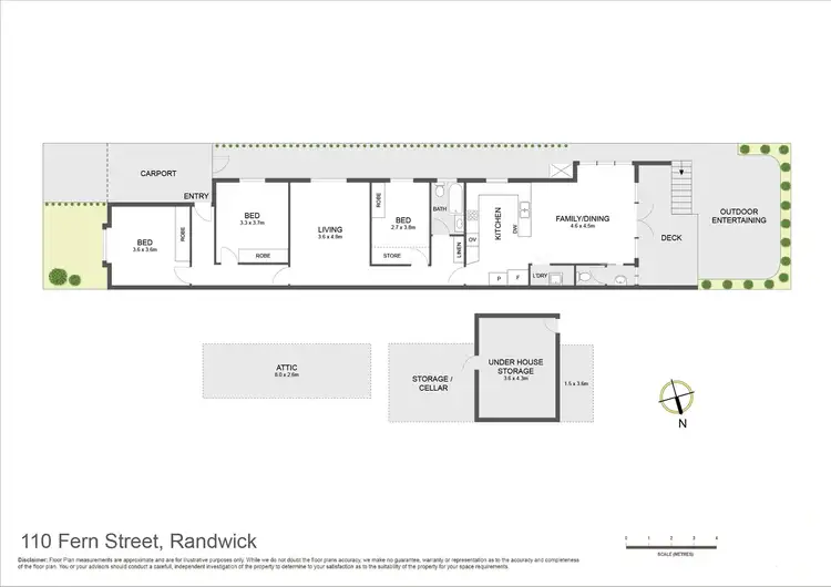 Floorplan of Homely house listing, 110 Fern Street, Randwick NSW 2031
