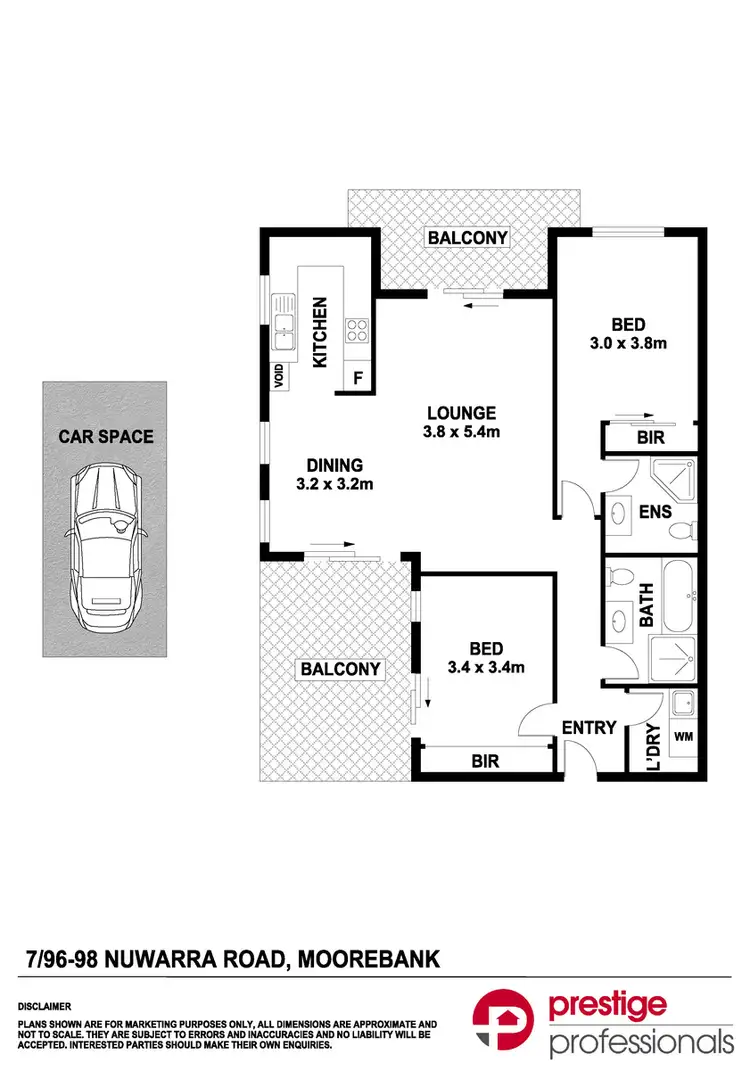 Floorplan of Homely unit listing, 7/96-98 Nuwarra Road, Moorebank NSW 2170