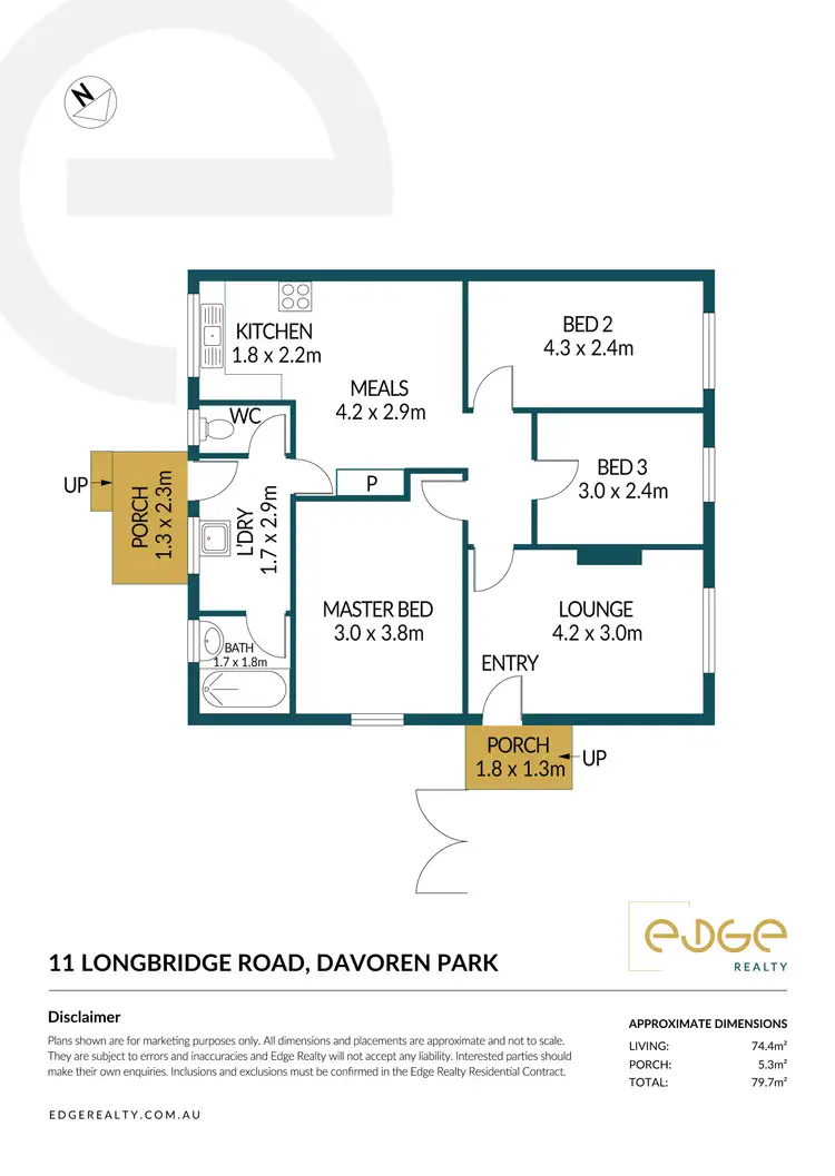 Floorplan of Homely house listing, 11 Longbridge Road, Davoren Park SA 5113