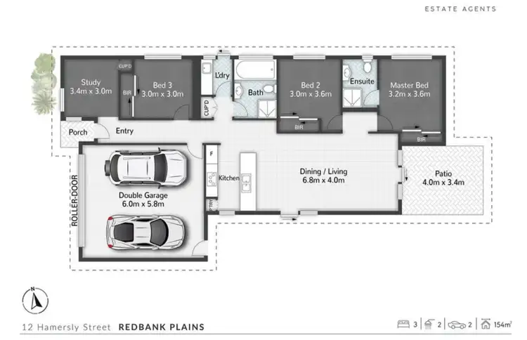 Floorplan of Homely house listing, 12 Hamersly Street, Redbank Plains QLD 4301