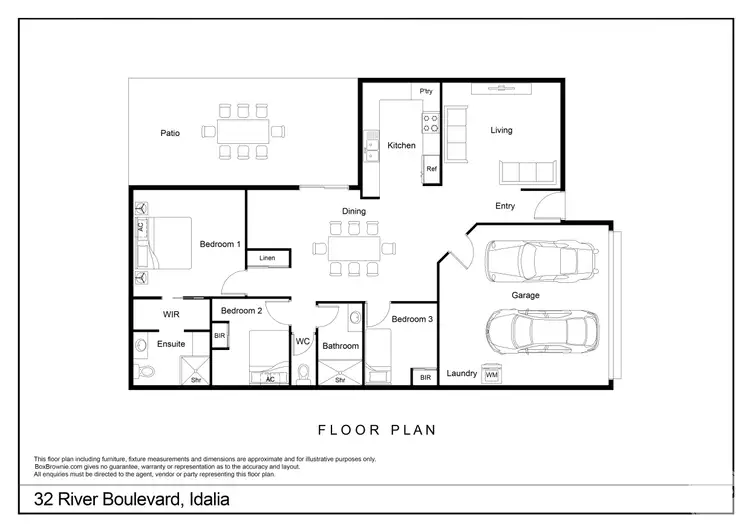 Floorplan of Homely house listing, 32 River Boulevard, Idalia QLD 4811