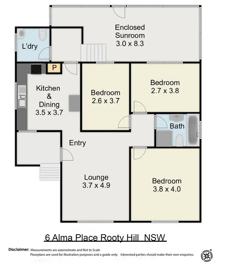 Floorplan of Homely house listing, 6 Alma Place, Rooty Hill NSW 2766