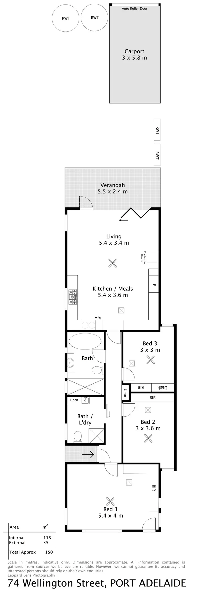 Floorplan of Homely house listing, 74 Wellington Street, Port Adelaide SA 5015
