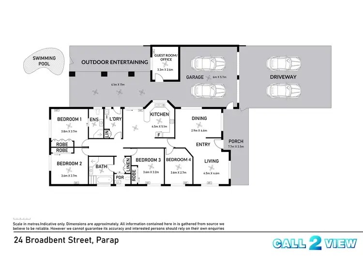Floorplan of Homely house listing, 24 Broadbent Street, Parap NT 820