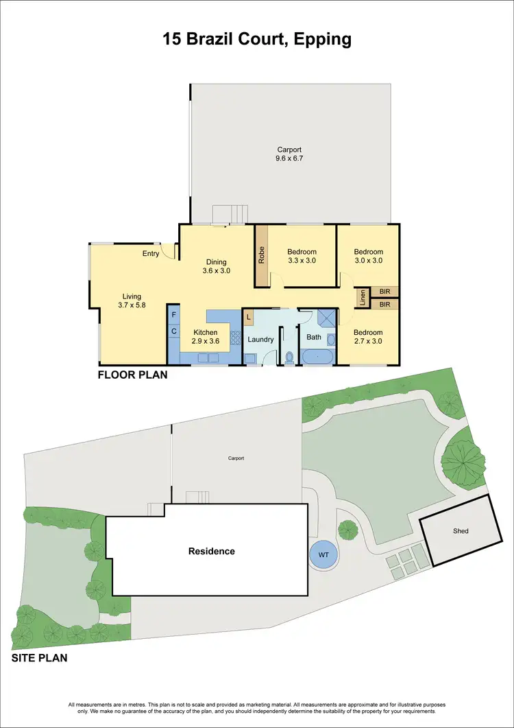 Floorplan of Homely house listing, 15 Brazil Court, Epping VIC 3076