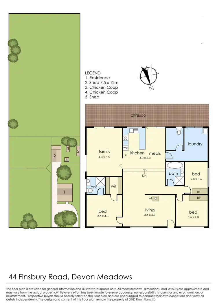 Floorplan of Homely rural property listing, 44 Finsbury Road, Devon Meadows VIC 3977