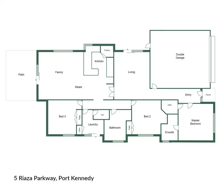 Floorplan of Homely villa listing, 5 Riaza Parkway, Port Kennedy WA 6172