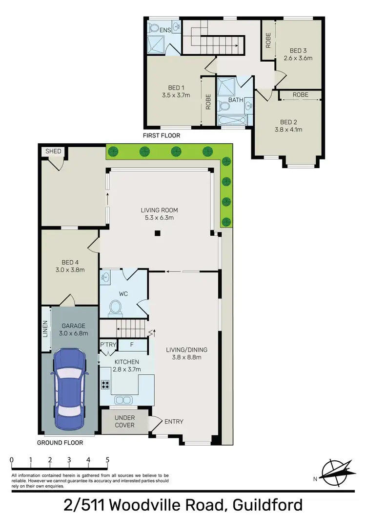 Floorplan of Homely house listing, 2/511 Woodville Road, Guildford NSW 2161
