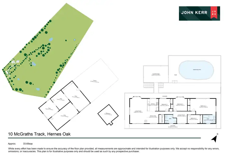 Floorplan of Homely rural property listing, 10 McGraths Track, Hernes Oak VIC 3825