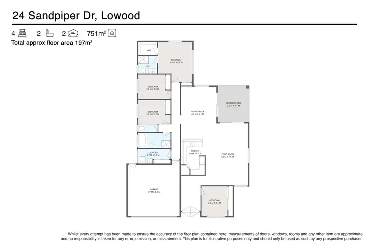 Floorplan of Homely house listing, 24 Sandpiper Drive, Lowood QLD 4311