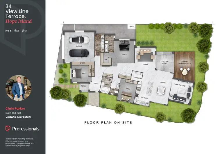 Floorplan of Homely house listing, 34 View Line Terrace, Hope Island QLD 4212