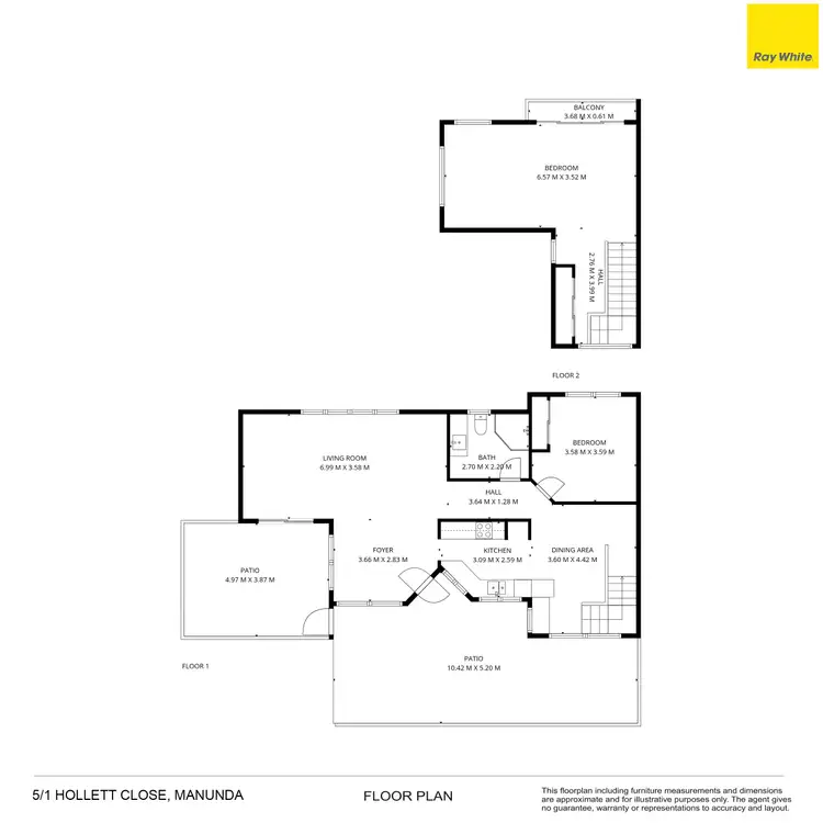 Floorplan of Homely townhouse listing, 5/1 Hollett Close, Manunda QLD 4870