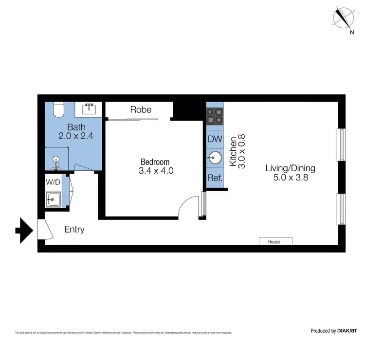 Floorplan of Homely apartment listing, 604/551 Flinders Lane, Melbourne VIC 3000