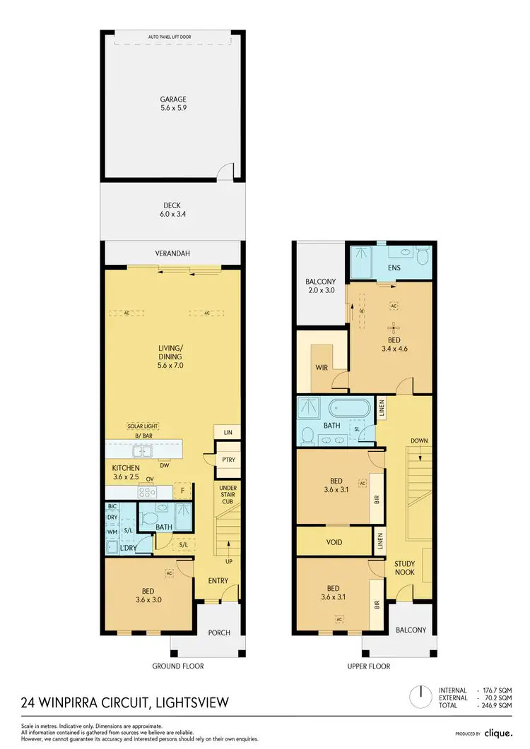 Floorplan of Homely townhouse listing, 24 Winpirra Circuit, Lightsview SA 5085