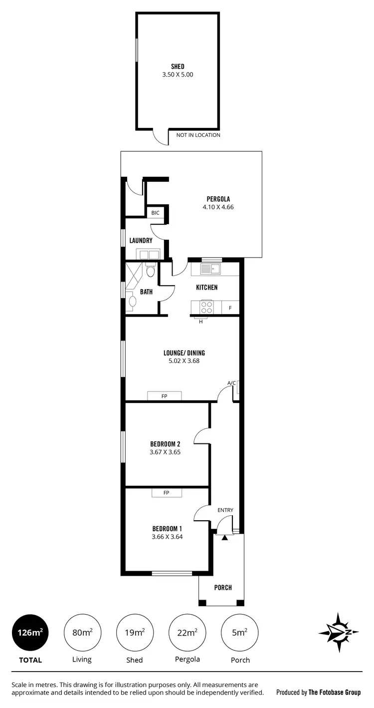 Floorplan of Homely house listing, 22B Ebor Avenue, Mile End SA 5031