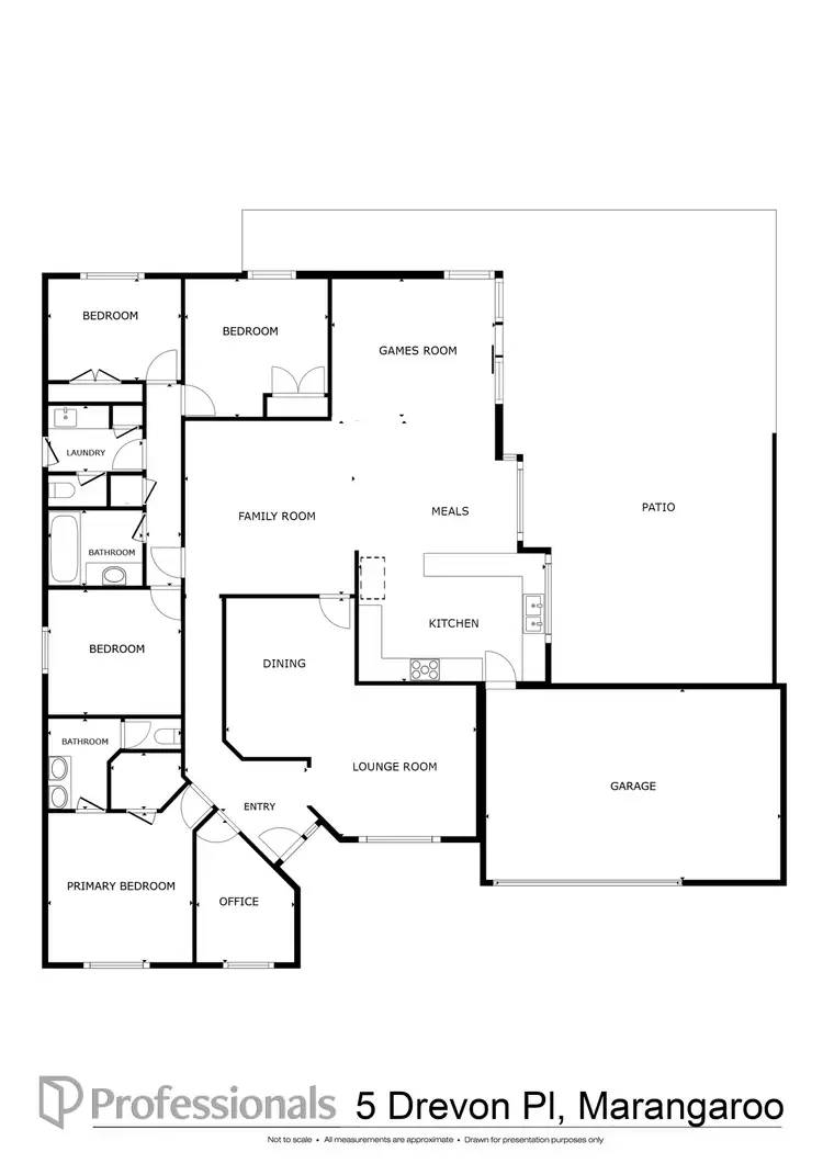 Floorplan of Homely house listing, 5 Drevon Place, Marangaroo WA 6064