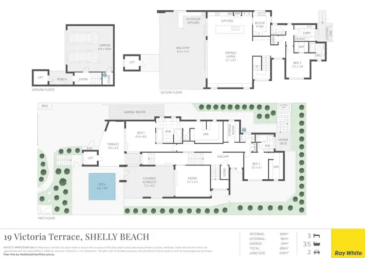 Floorplan of Homely house listing, 19 Victoria Terrace, Shelly Beach QLD 4551