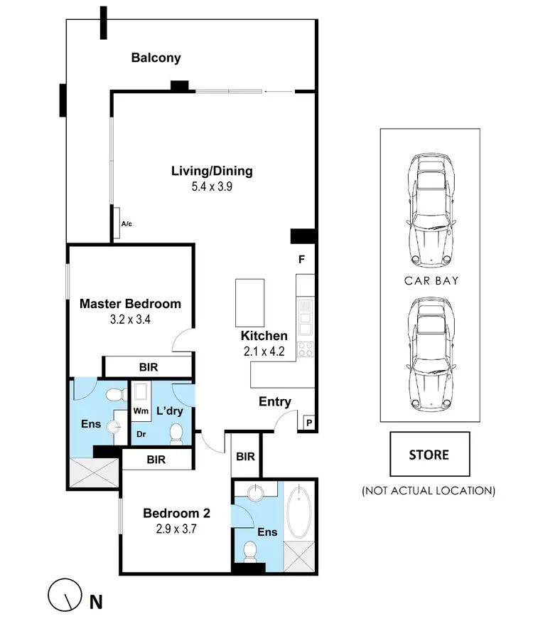 Floorplan of Homely apartment listing, 45/1 Douro Place, West Perth WA 6005