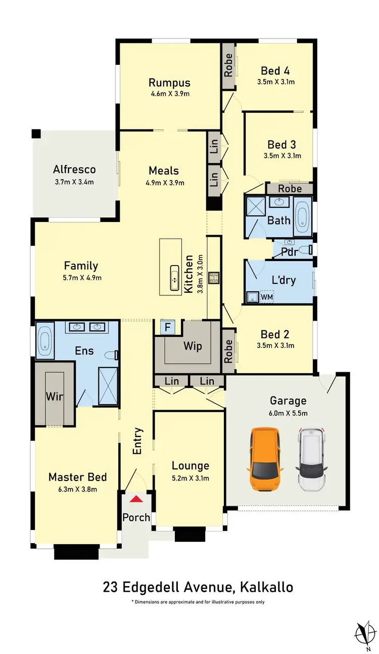 Floorplan of Homely house listing, 23 Edgedell Avenue, Kalkallo VIC 3064