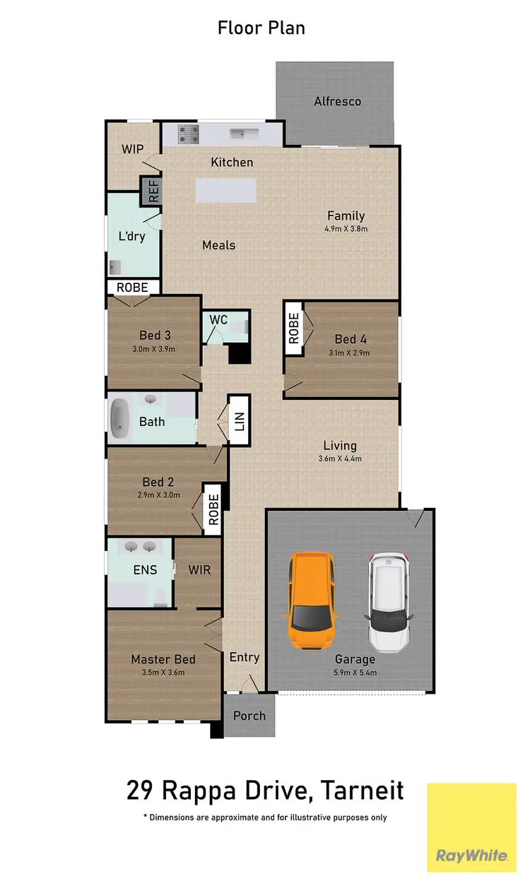 Floorplan of Homely house listing, 29 Rapa Drive, Tarneit VIC 3029