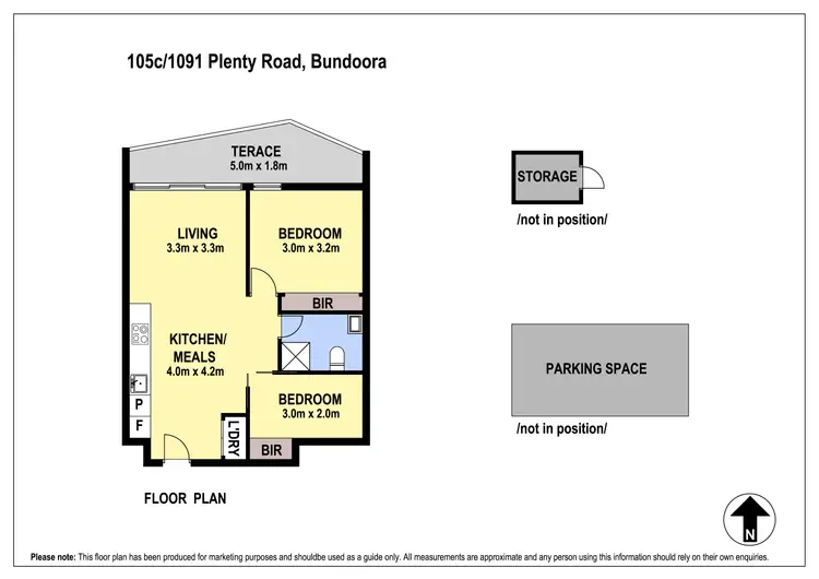Floorplan of Homely apartment listing, 105c/1091 Plenty Road, Bundoora VIC 3083